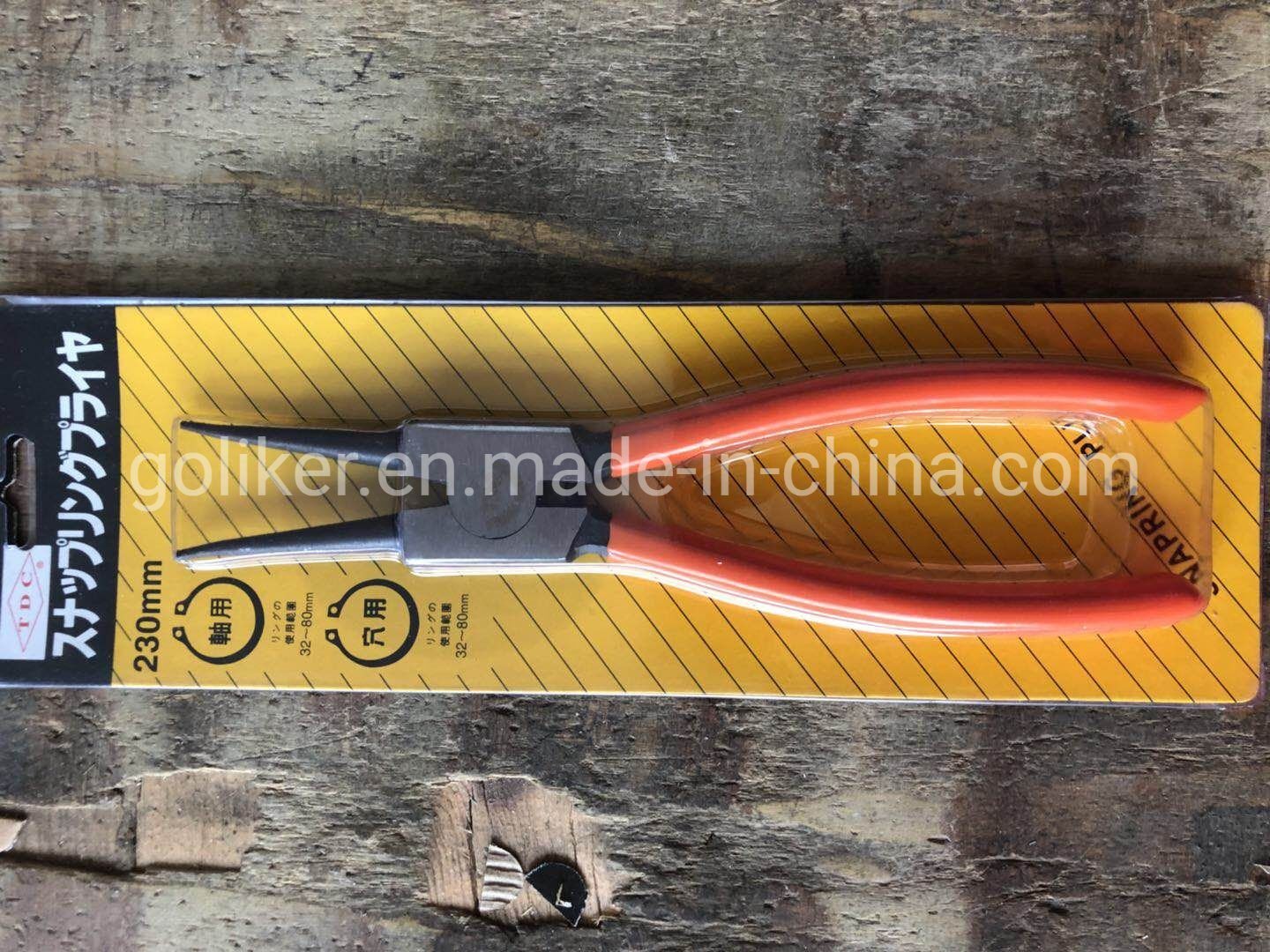 手动工具 7 英寸卡簧钳