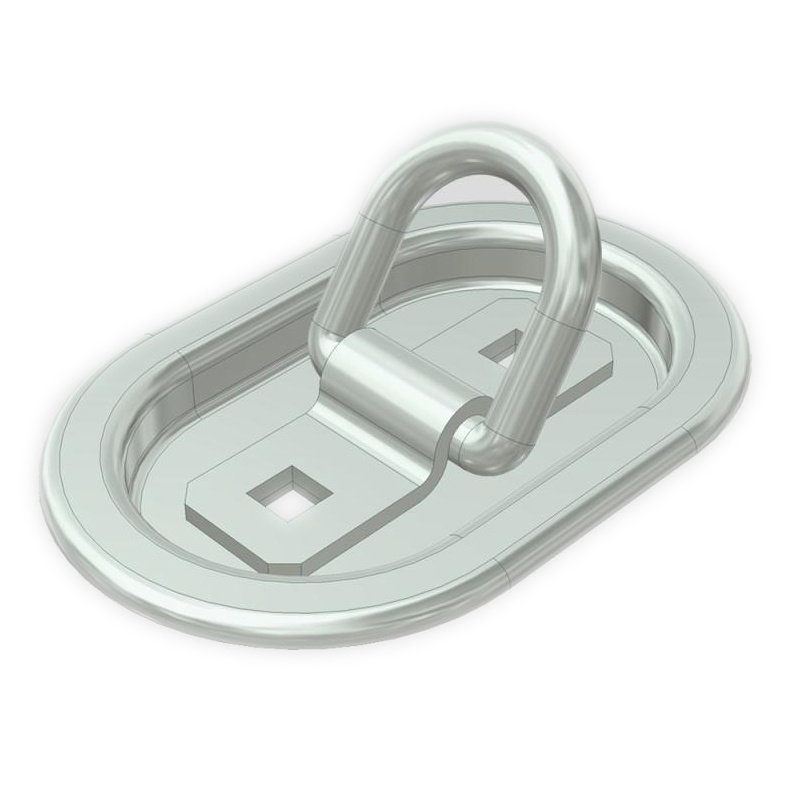 用于金属配件的毛锻嵌入式绑扎环